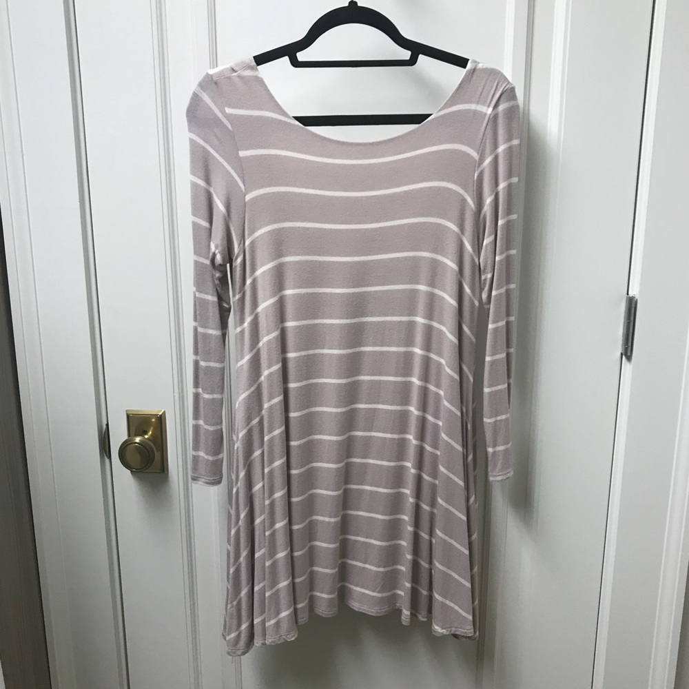 Long Sleeve Striped Dress